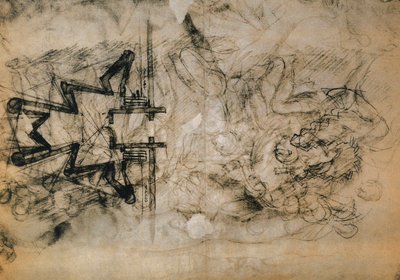 Study of Figures and Plans for the Fortification of Florence by Michelangelo Buonarroti